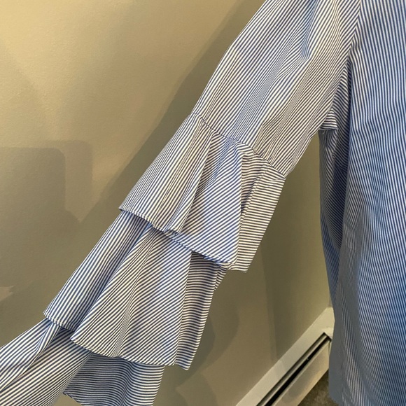 Summer Dress size 16 Pinstripe - Picture 3 of 4